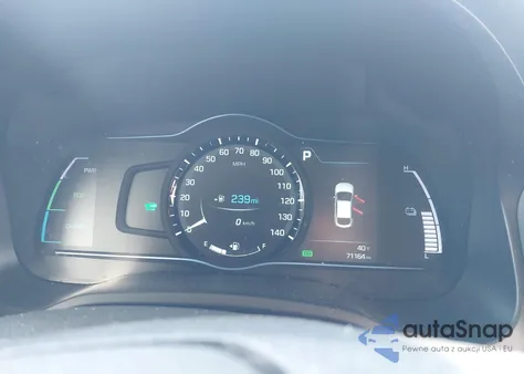 2017 Hyundai Ioniq Hybrid Sel z USA, uszkodzony, nr VIN KMHC75LC7HU048199